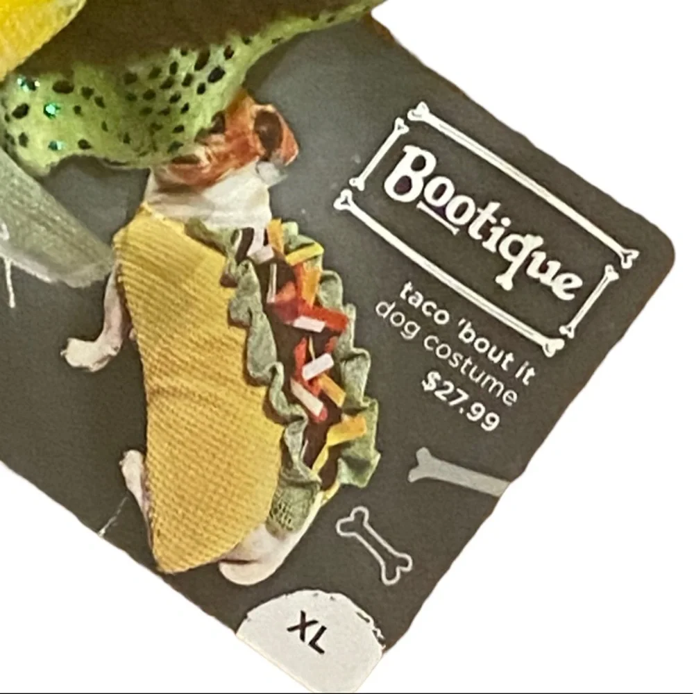 Boutique Dog Halloween Costume Taco XL